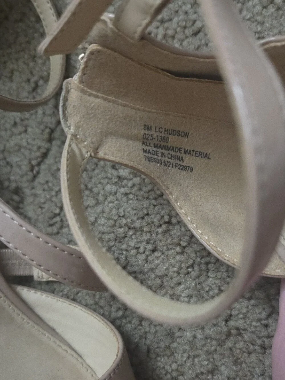 Liz Claiborne Nude Blush Pointed Toe Ankle-Strap Heels